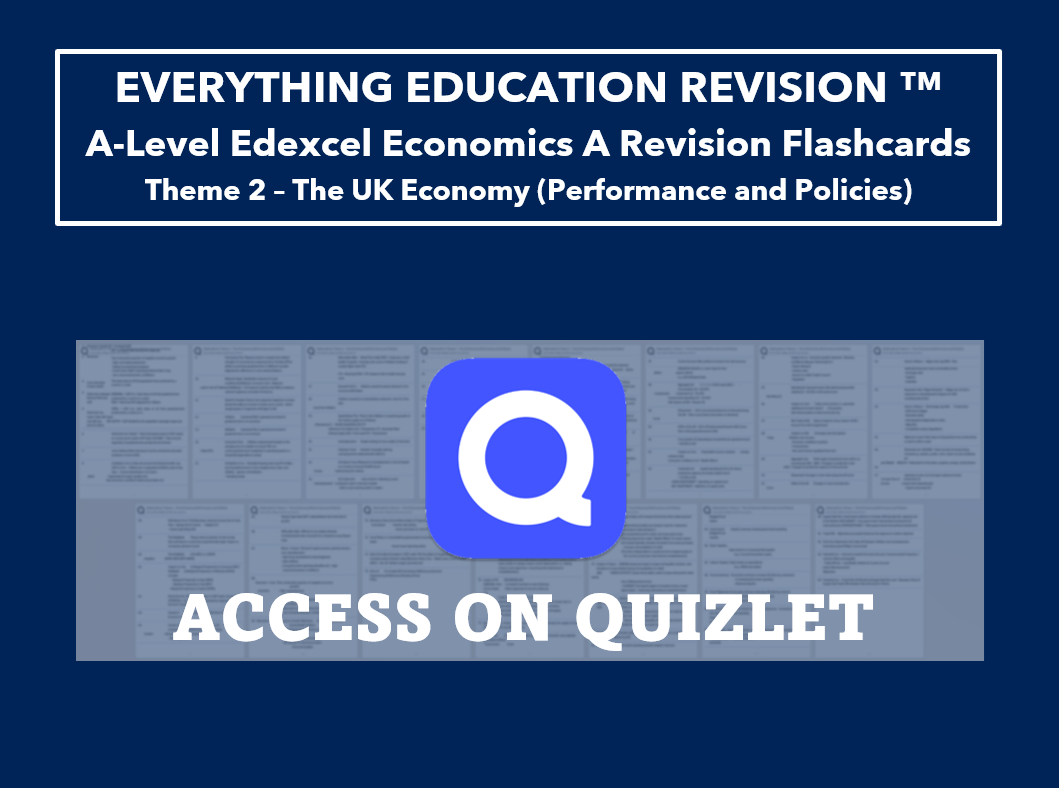 A-Level Edexcel Economics A Flashcards for Theme 2 – The UK Economy ...