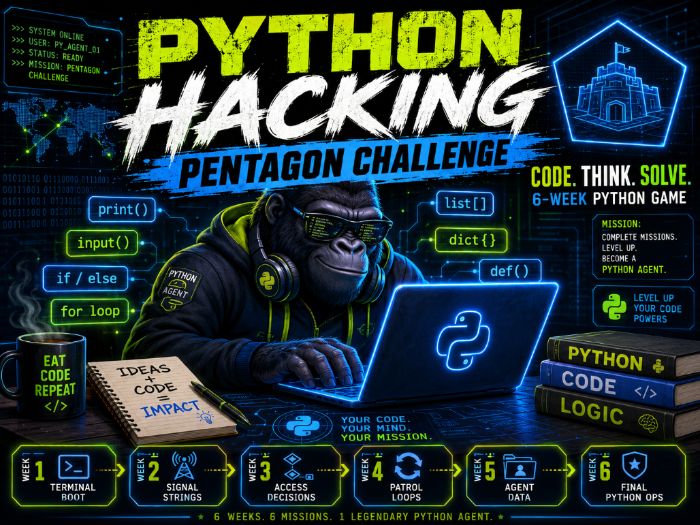 Python Hacking CLUB Challenge: 6-Week Five-Sided Fortress Coding Game
