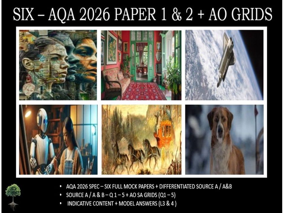 SIX - AQA PAPER 1 & 2 | 2026 FULL MOCKS | AO GRIDS