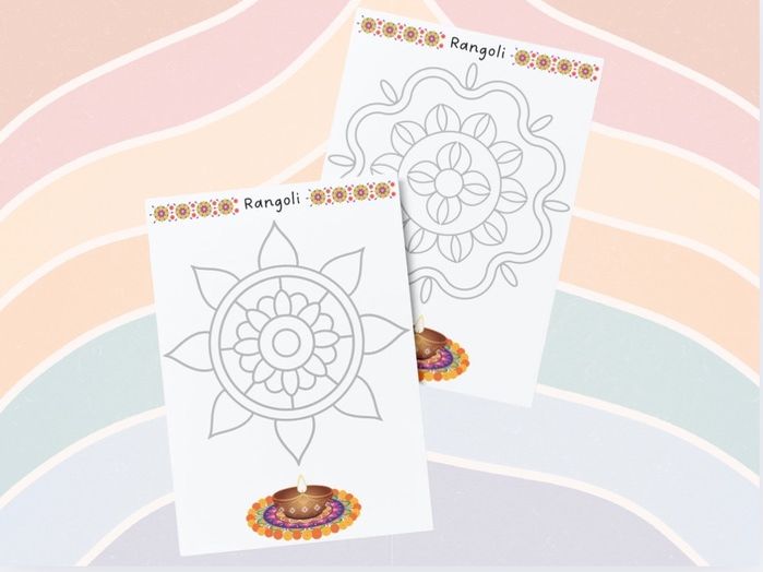 Diwali - Trace and Colour Rangoli