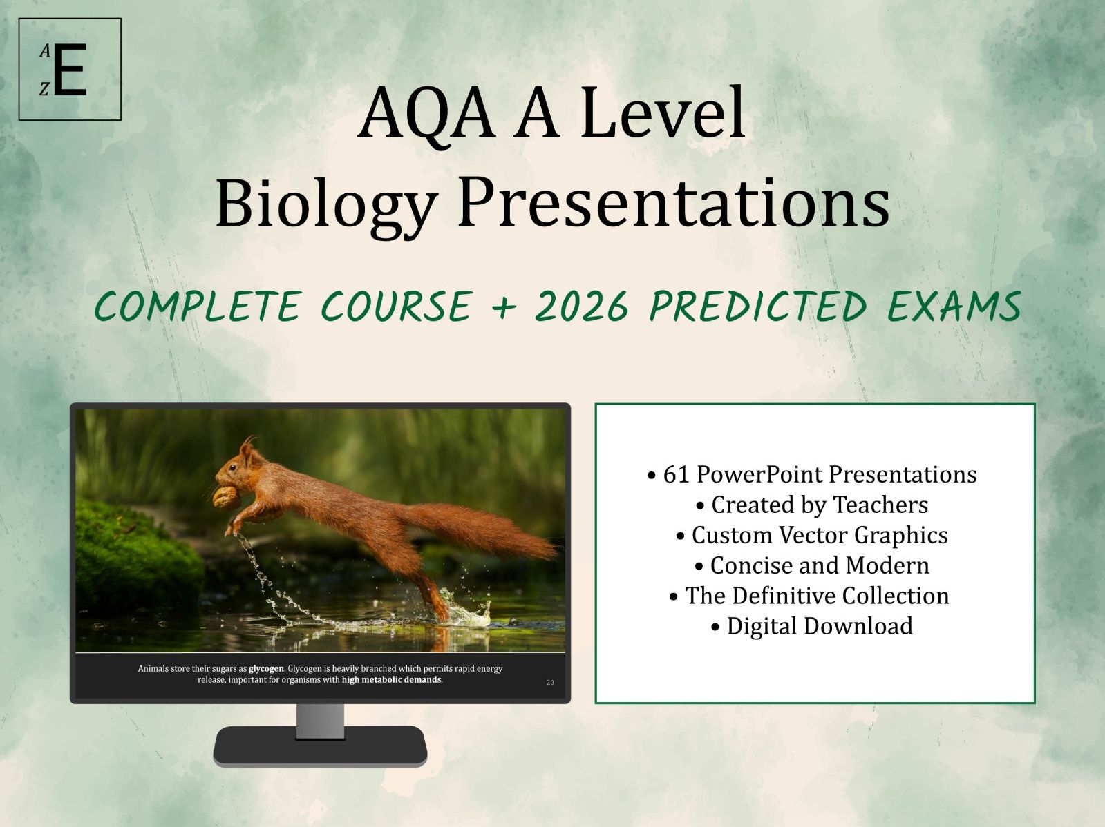 AQA A Level Biology Presentations - The Complete Course + 2026 Predicted Exams
