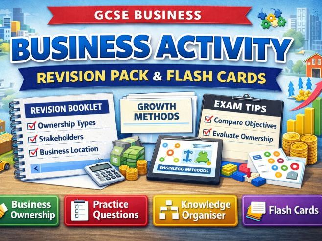 GCSE Business Activity Revision Pack & Flash Cards