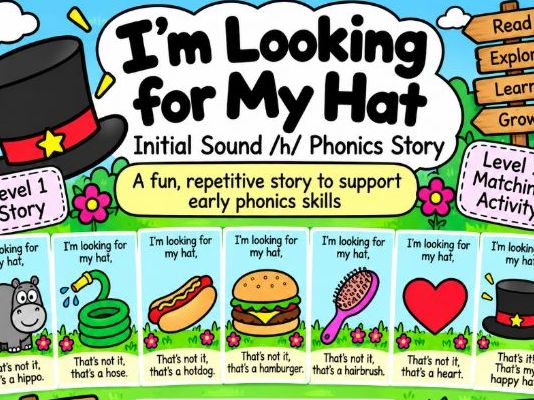 Initial Sound /h/ Phonics Story | I’m Looking for My Hat | SEND Phonics Activity