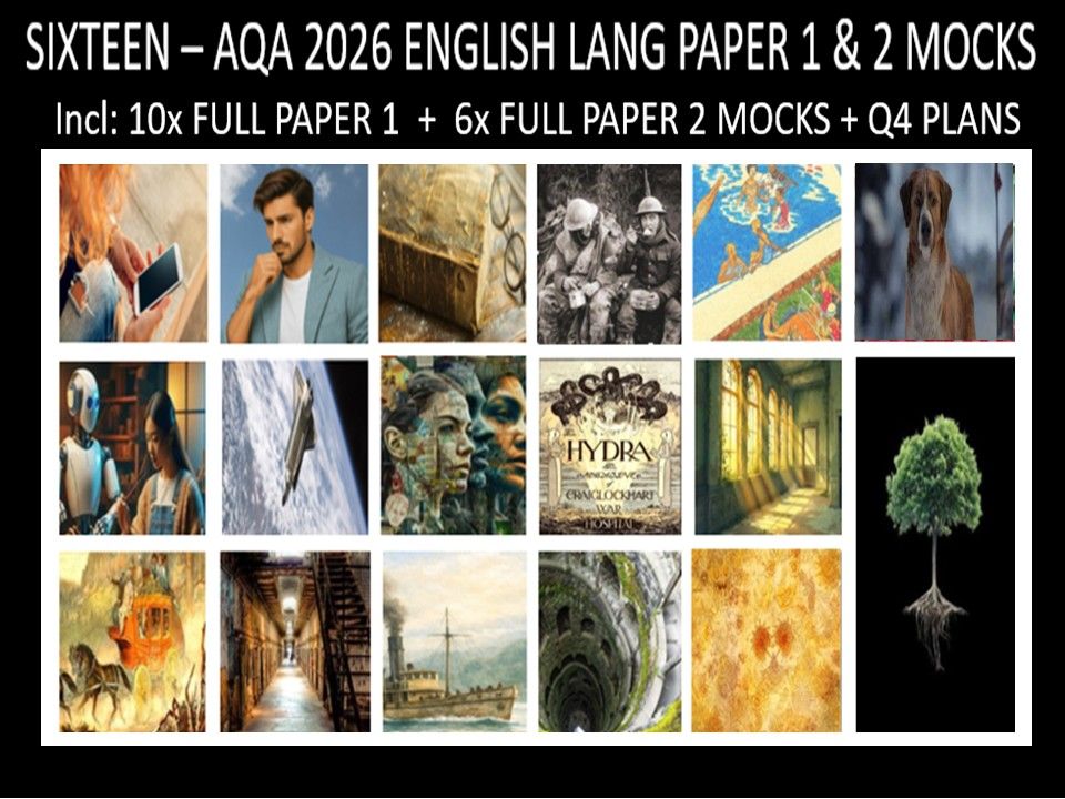 SIXTEEN - AQA PAPER 1 & 2 | 2026 FULL MOCKS | Q4 PLAN