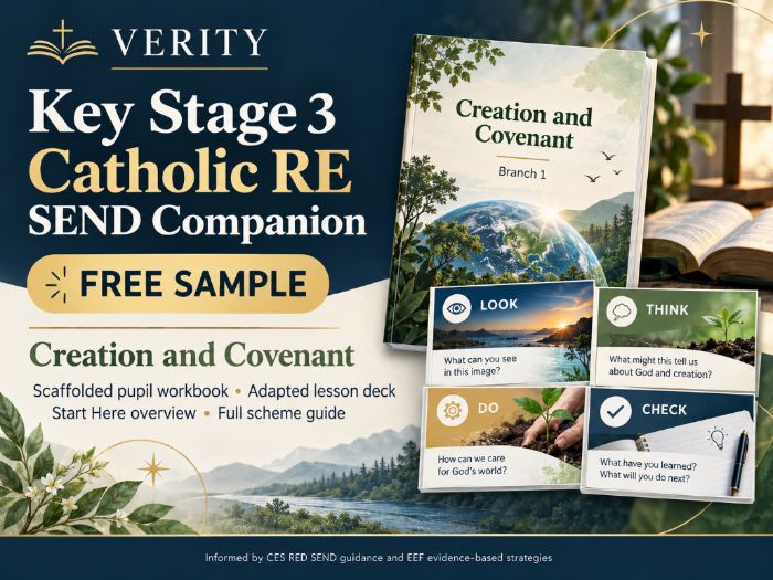 FREE Catholic RE Year 9 SEND Sample | Creation & Covenant Branch | Adaptive