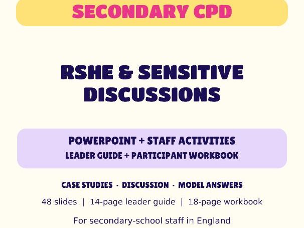 RSHE & Sensitive Discussions | Secondary CPD