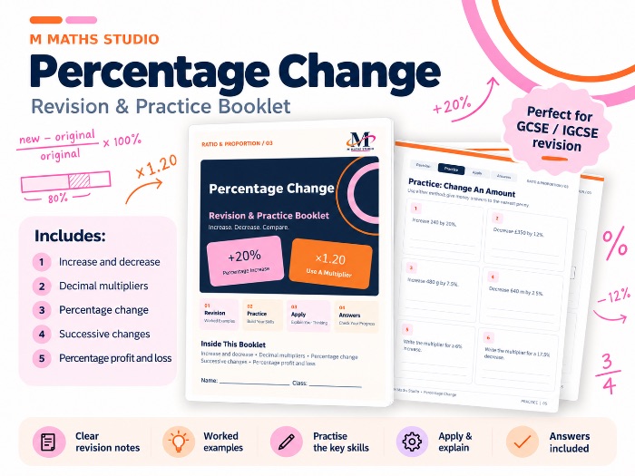 Percentage Change | Revision Booklet