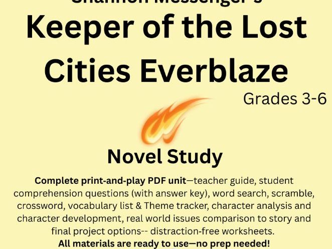 Keeper of the Lost Cities Everblaze Novel Study