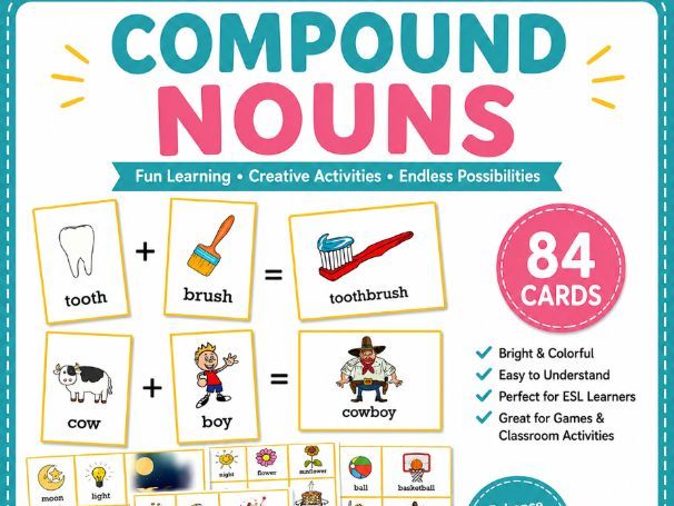Compound Nouns Worksheets | Word Formation Practice Activities | ESL Vocabulary