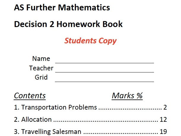 A level maths homework help