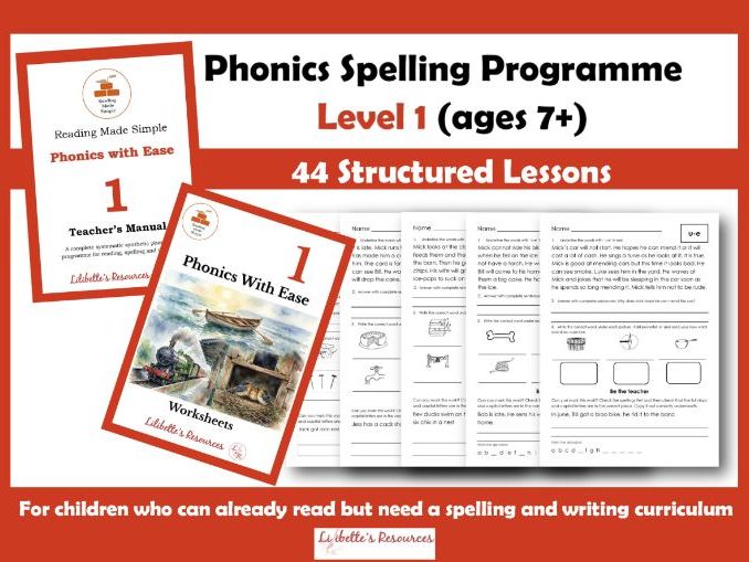 Structured Literacy Spelling & Writing Curriculum (Ages 7+): RMS Level 1