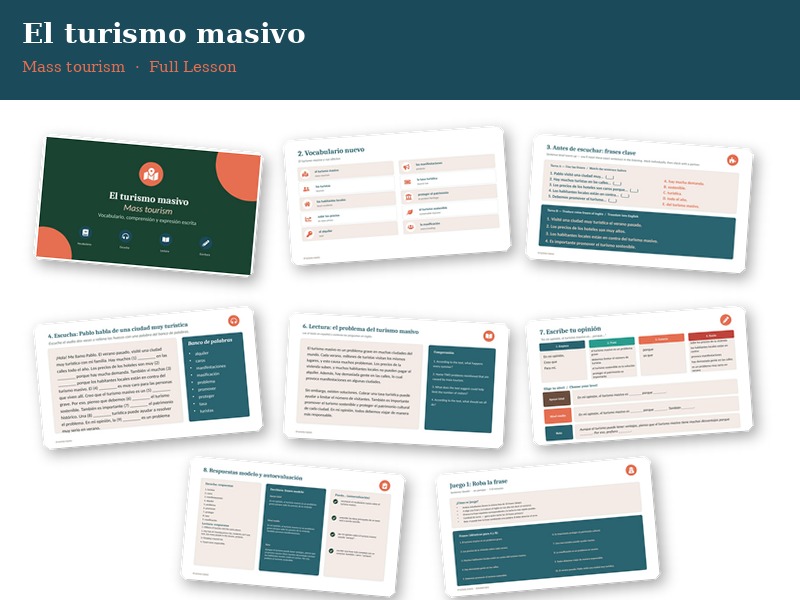 Mass Tourism Spanish Lesson - Conti Style