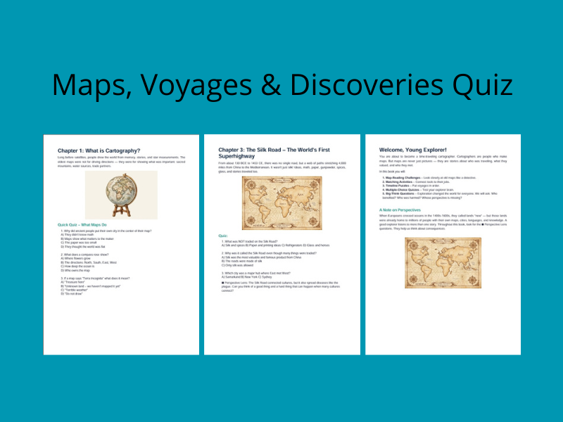 Maps, Voyages & Discoveries Quiz