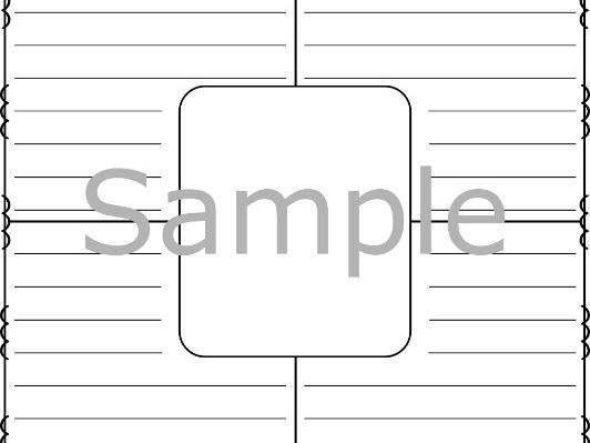 4 Square Writing Graphic Organizers ( Blank Templates ) - Printable