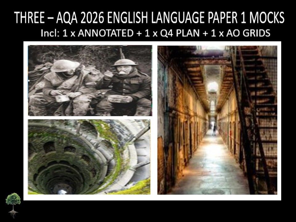 THREE - AQA PAPER 1 | 2026 FULL MOCKS | ANNOTATED | Q4 PLAN | AO GRIDS