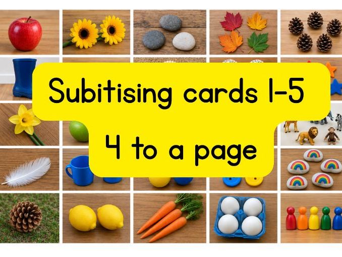 Subitising Cards 1-5