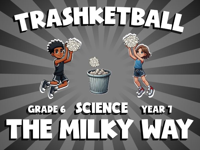The Milky Way TRASHKETBALL Science Game | No-Prep Year 7 Review Activity