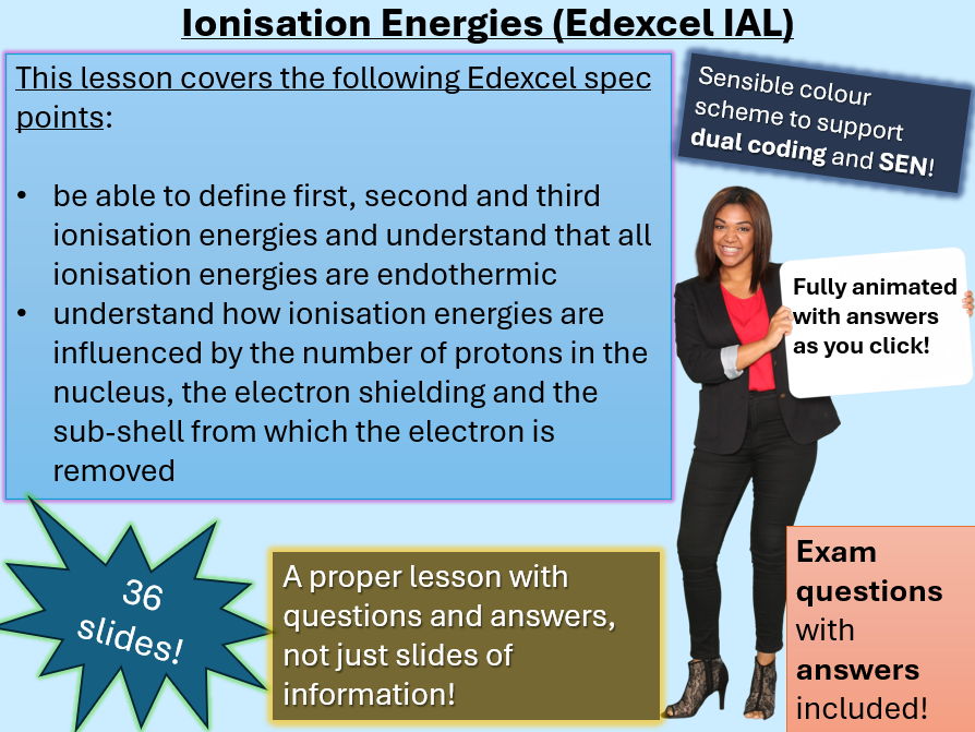 Ionisation Energies (click for video preview)