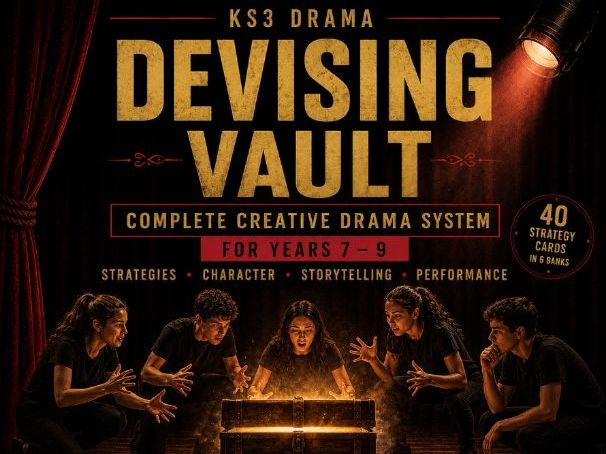KS3 Drama Devising Vault | Complete Creative Drama System for Years 7–9