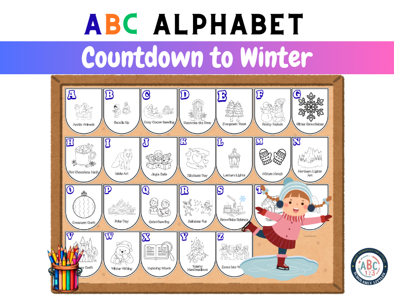 ABC Countdown to Winter  White and Black
