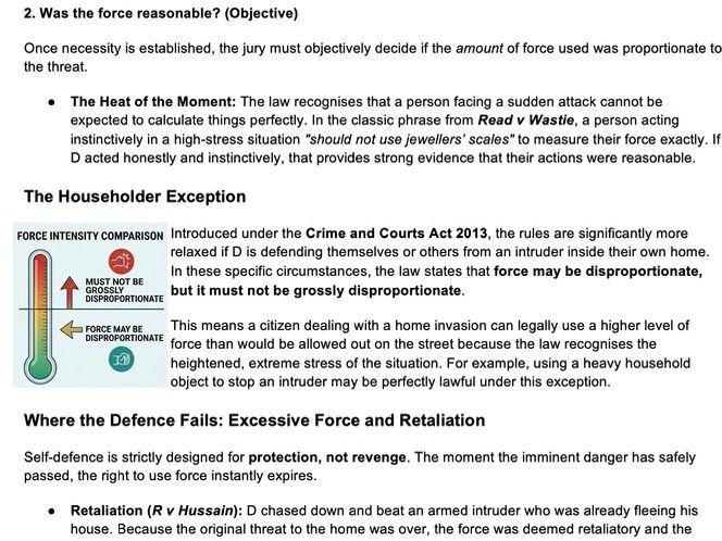A Level Law: Criminal Law – Necessity Defences (WJEC/Eduqas/AQA/OCR)