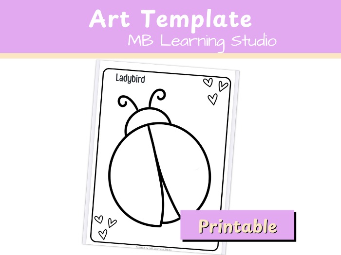 Blank Ladybird Art Template
