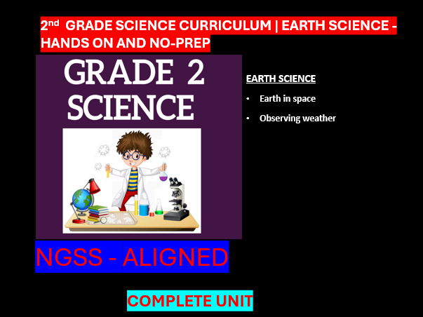 Grade 2 Science Curriculum Earth Science | Hands-on and No-prep-NGSS