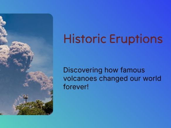 KS2 - Volcanoes – Famous Eruptions & Their Impact
