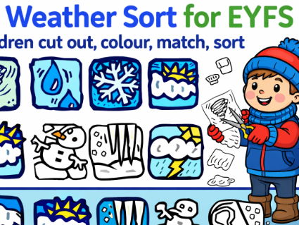 EYFS Simple Weather Sorting Activity Cards