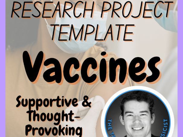 Vaccines | Health Medicine Science Research Project Template | Digital + Print