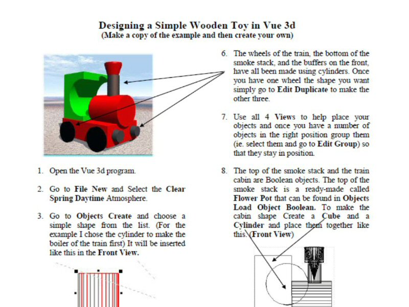 Designing a Wooden Toy in Vue 3D - Mandatory Technology (NSW Australia)