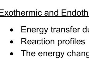AQA GCSE Combined Chemistry Topic 5 Energy changes mastery booklet revision booklet
