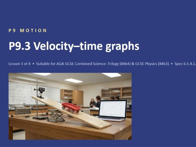 P9.3 Velocity-Time graphs (AQA GCSE Combined Trilogy and Separate Physics)