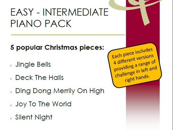 Christmas book - easy to med. piano (5 pieces) - Mixed Abilities Series