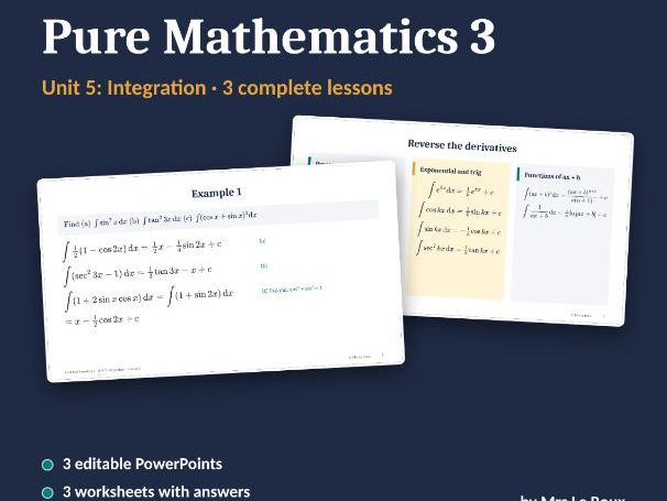 P3 Unit 5: Integration (Edexcel IAL)