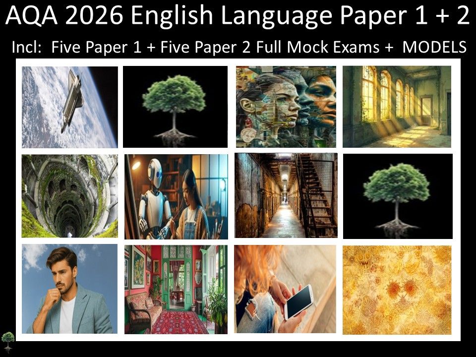 Ten AQA 2026 English Language Paper 1 + 2 Mocks | MODELS
