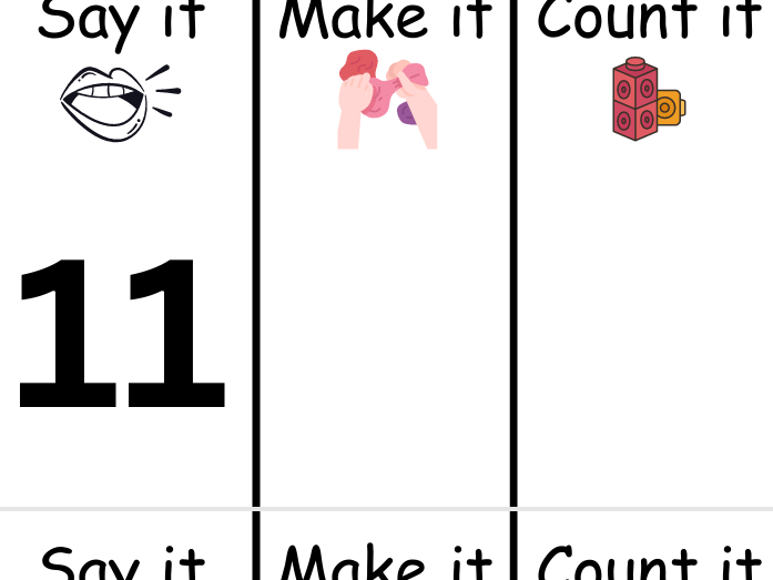 Number Recognition and Counting activity