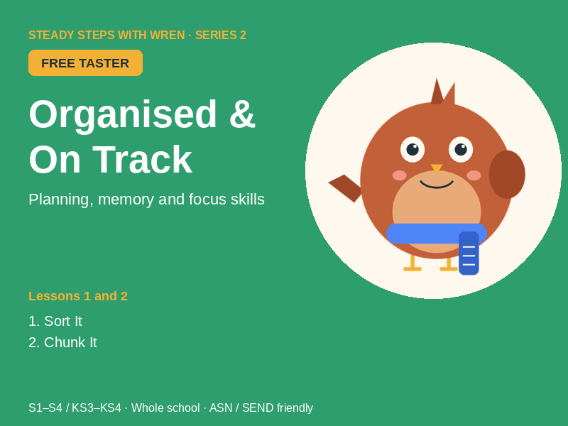 FREE Organised & On Track Starter Lessons: Secondary