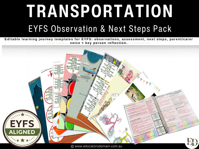 Transportation EYFS Learning Journey