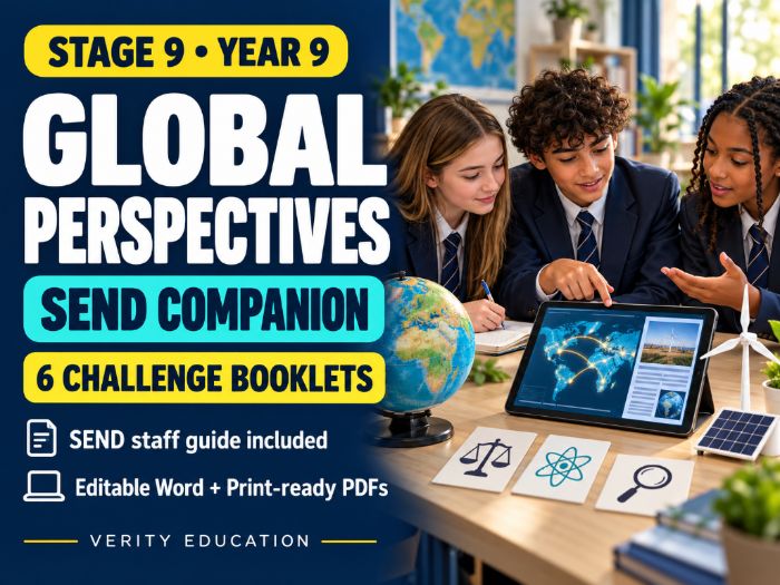 Global Perspectives Stage 9 — SEND Companion (All 6 Challenges)