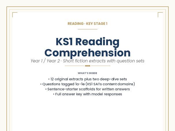 KS1 Reading Comprehension