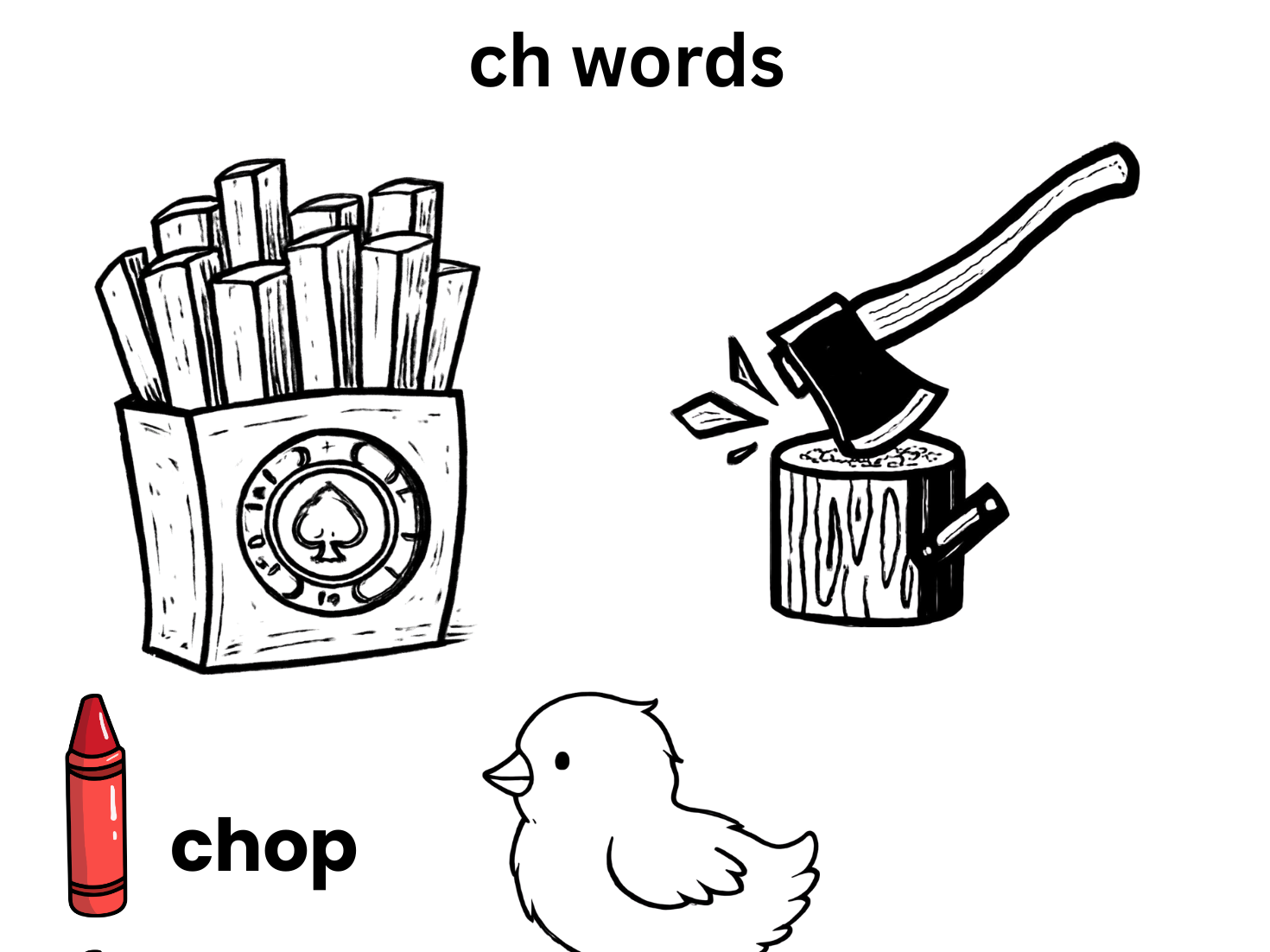 Phase 3 Phonics Digraph Bundle – SH, CH, TH & NG (Three Read and Colour Sheets)