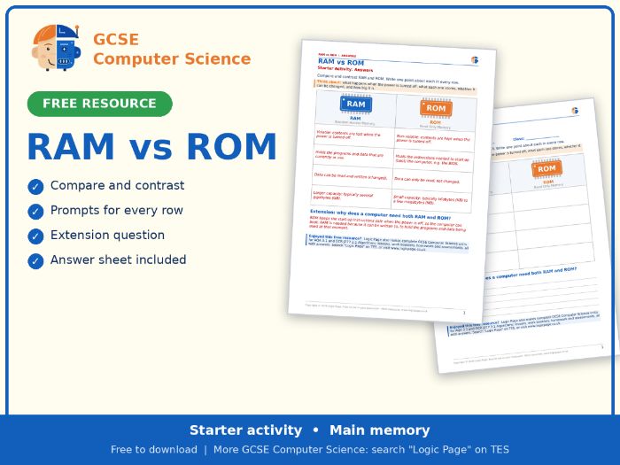 RAM vs ROM Starter