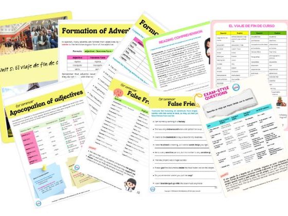 EDEXCEL GCSE Spanish – New Specification Módulo 5, Unit 5: El viaje de fin de curso