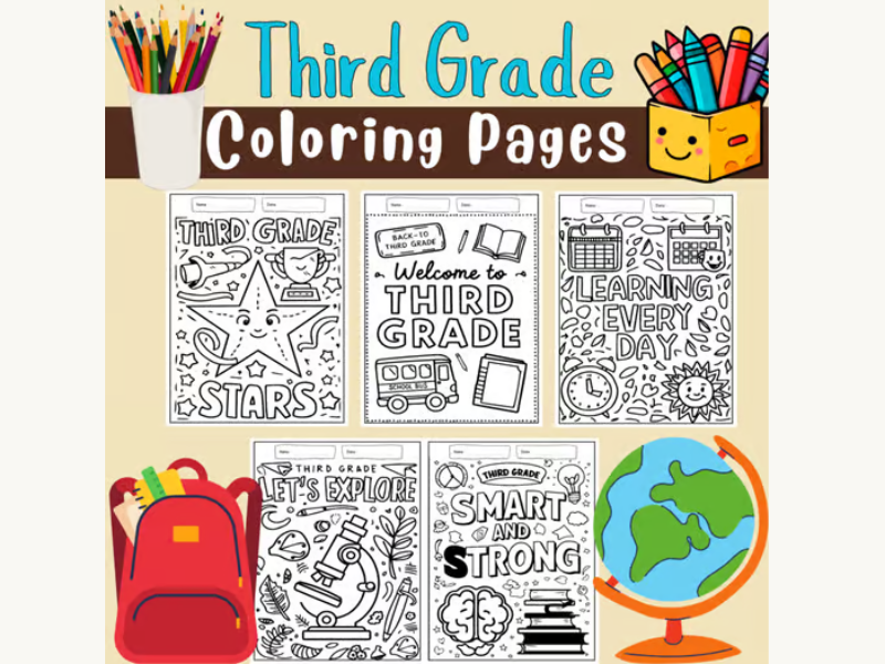 Welcome to Third Grade Coloring Pages: September Coloring Sheets Activities