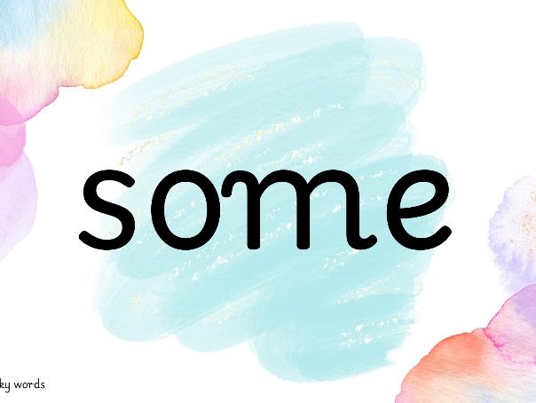 Phase 4 - Tricky words (To read & Spell)