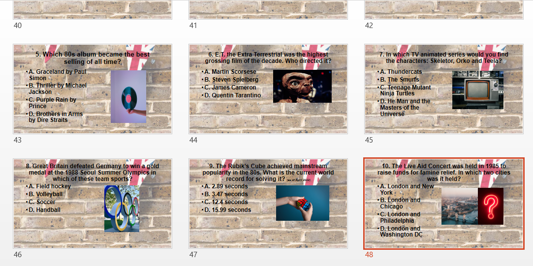 Jubilee Quiz 2022 70 Question Quiz! Teaching Resources