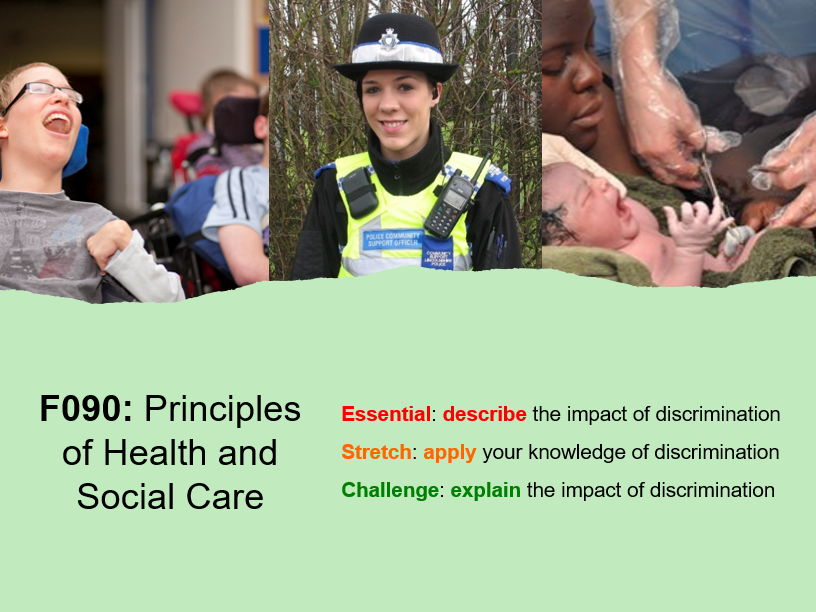 OCR CTEC Health and Social Care - F090 - Impacts of Discrimination