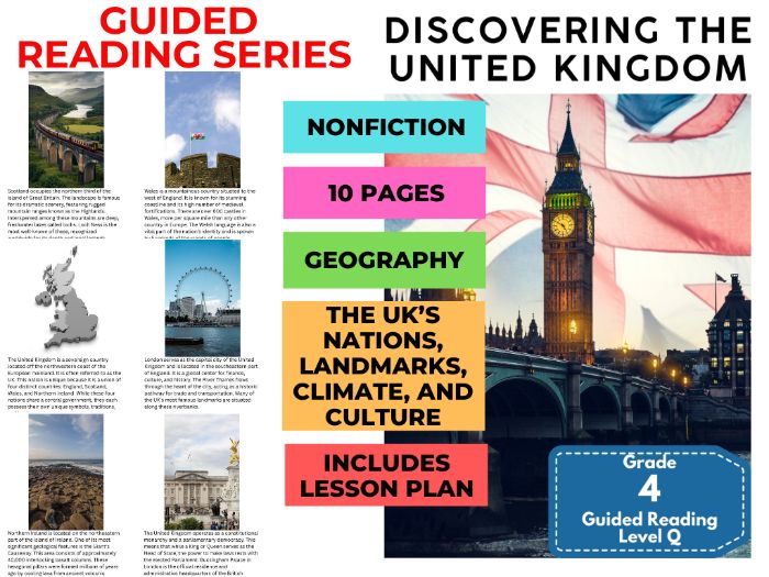 Year 5 Guided Reading Level Q United Kingdom with Lesson Plan