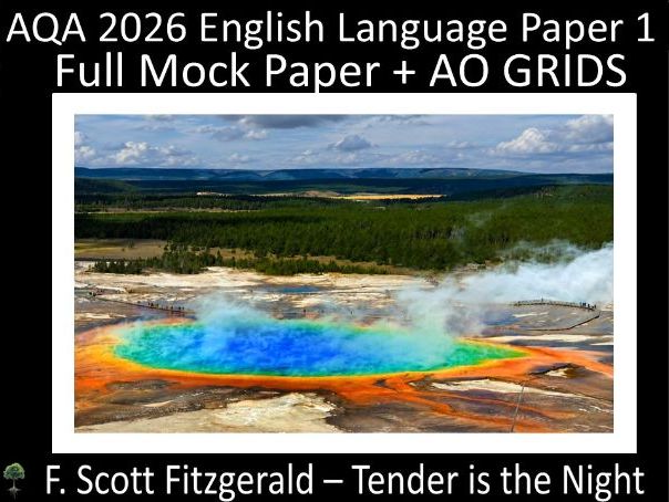 NEW AQA 2026 English Language Paper 1 Mock | AO GRIDS (Fitzgerald)